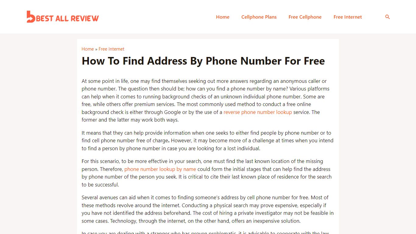 How To Find Address By Phone Number For Free 2022 - Best All Review